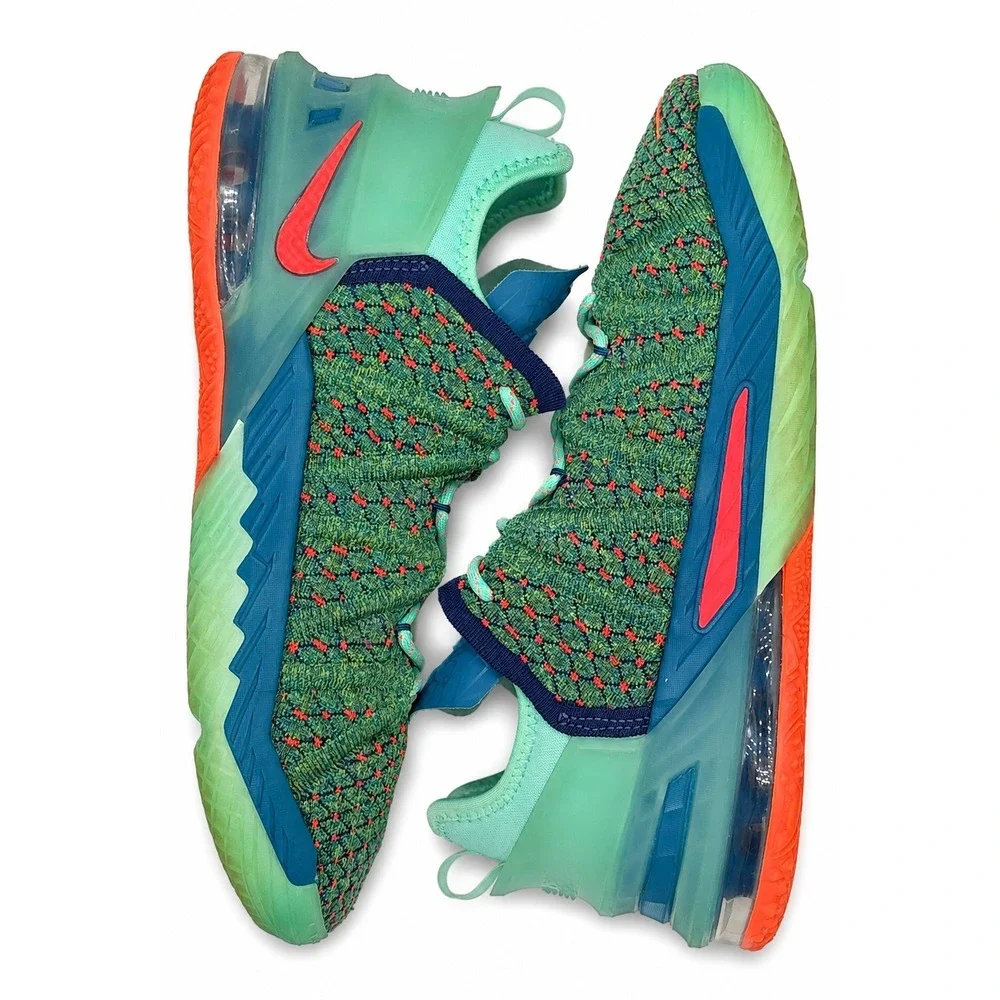 Nike LeBron 18 We Are Family GS Kids 7Y - Womens 8.5 Basketball Shoes CW2760-300